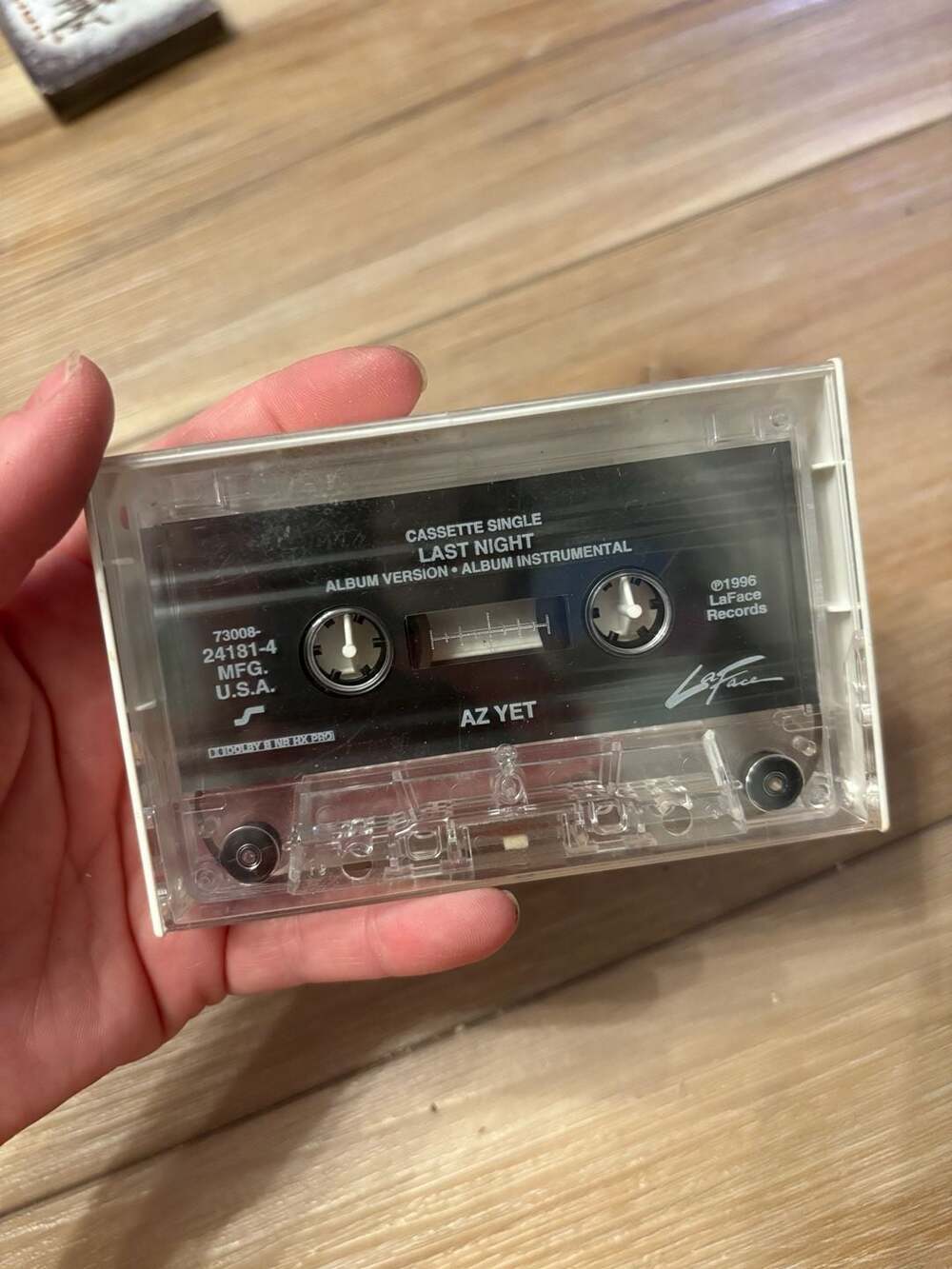 Az Yet Cassette Tape Single Last Night 1996 La Face Records